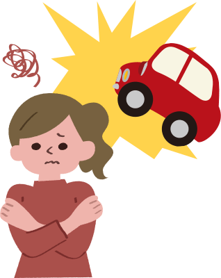 腰を気にするイラスト